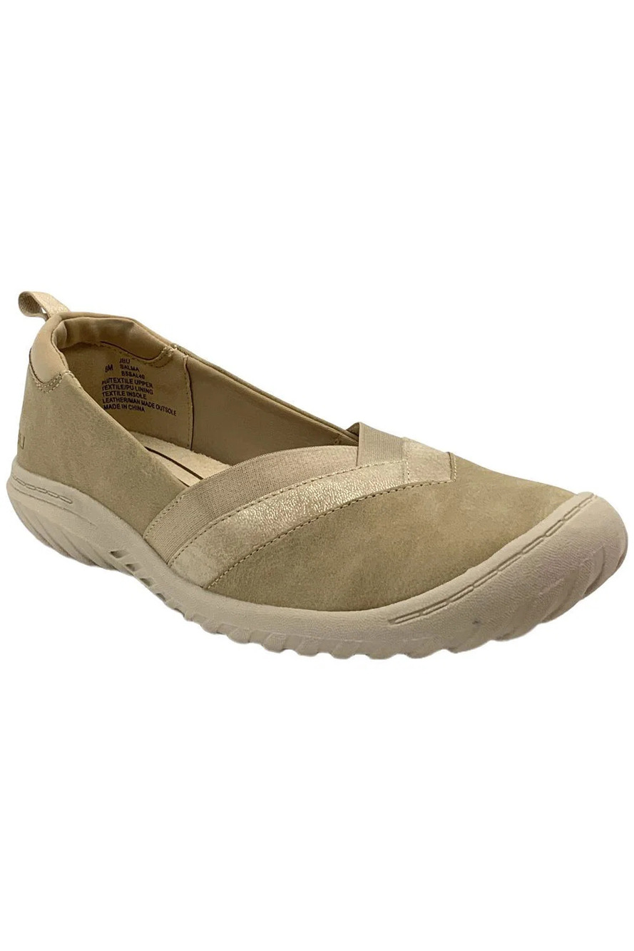 Jambu Women's Salma Step-In Flat Tan Shimmer - Medium